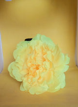 Load image into Gallery viewer, Peony Hair Flower in Yellow