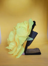 Load image into Gallery viewer, Peony Hair Flower in Yellow