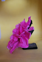 Load image into Gallery viewer, Large Dahlia Hair Flower in Hot Pink