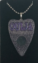 Load image into Gallery viewer, Planchette Necklace in Black and Purple