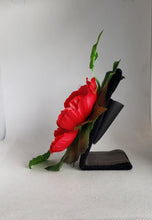 Load image into Gallery viewer, Red Poppy and Ivy Hair Flower