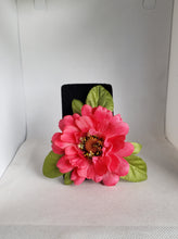 Load image into Gallery viewer, Hot Pink Zinnia Hair Flower
