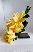 Load image into Gallery viewer, Double Chrysanthemum Tiki Hair Flowers in Yellow