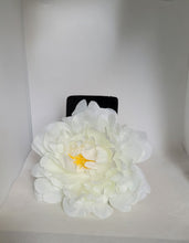 Load image into Gallery viewer, Peony Hair Flower in Off White