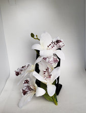 Load image into Gallery viewer, Butterfly Orchid Hair Flower in White