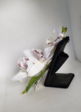 Load image into Gallery viewer, Butterfly Orchid Hair Flower in White