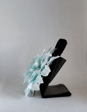 Load image into Gallery viewer, Dahlia Hair Flower in Light Blue