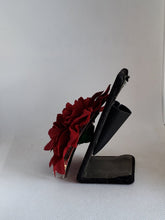 Load image into Gallery viewer, Dahlia Hair Flower in Wine