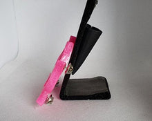 Load image into Gallery viewer, Pointy "brass" Knuckles Brooch in Hollywood Pink