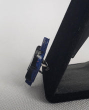 Load image into Gallery viewer, Mini Retro Triple Diamond Brooch in Orchid and Black