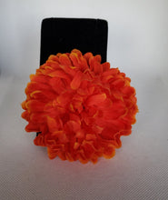 Load image into Gallery viewer, Chrysanthemum Hair Flower in orange