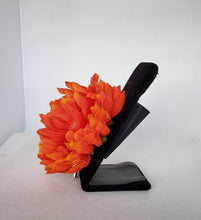 Load image into Gallery viewer, Chrysanthemum Hair Flower in orange