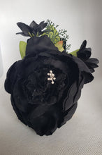 Load image into Gallery viewer, Peony Hair Clip in Black