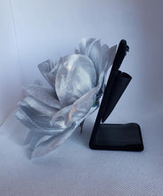 Load image into Gallery viewer, Double Rose Hair Clip in Silver