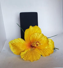Load image into Gallery viewer, Hibiscus Hair Flower in Yellow