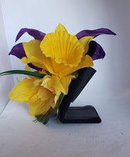 Load image into Gallery viewer, Spring Bouquet Hair Clip in Yellow and Purple