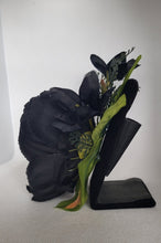 Load image into Gallery viewer, Peony Hair Clip in Black