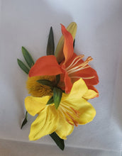Load image into Gallery viewer, Double Lily and Dandelion Hair Flower