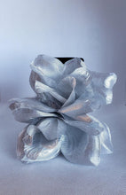 Load image into Gallery viewer, Double Rose Hair Clip in Silver