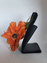 Load image into Gallery viewer, Double Cosmos Hair Flower in Orange