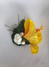 Load image into Gallery viewer, Hibiscus Hair Flower in Yellow