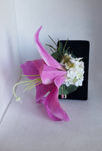 Load image into Gallery viewer, Single Lily Hair Flower in Lavender