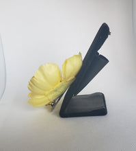 Load image into Gallery viewer, Small Poppy Hair Flower in Yellow