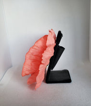 Load image into Gallery viewer, Large Poppy Hair Flower in Salmon