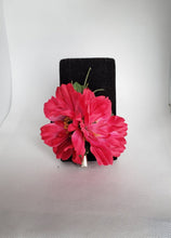 Load image into Gallery viewer, Double Cosmos Hair Flower in Hot Pink