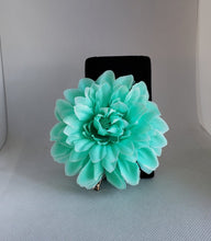 Load image into Gallery viewer, Chrysanthemum Hair Flower in Aqua (Style 2)