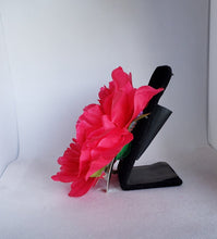 Load image into Gallery viewer, Peony Hair Flower in Hot Pink