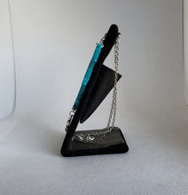 Load image into Gallery viewer, Spiderweb Necklace in Poseidon Blue