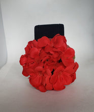 Load image into Gallery viewer, Geranium Cluster Hair Flower in Red