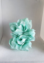 Load image into Gallery viewer, Double Rose Hair Clip in Aqua