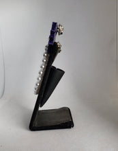 Load image into Gallery viewer, Atomic Star Cardigan Clips in Galaxy Purple and White