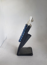 Load image into Gallery viewer, Atomic Star Cardigan Clips in Shimmery White and Blue