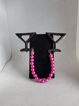 Load image into Gallery viewer, Martini Glass Cardigan Clips in Black and Fuchsia