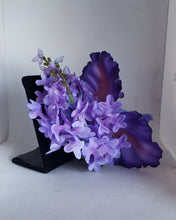 Load image into Gallery viewer, Iris and Purple Lilac Hair Flower