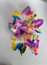 Load image into Gallery viewer, Multicolor Butterfly Orchid Hair Flowers