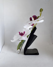 Load image into Gallery viewer, Quadruple Orchid Hair Flowers in White