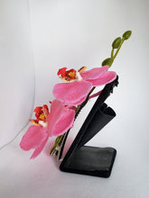 Load image into Gallery viewer, Quadruple Orchid Hair Flower in Hot Pink