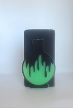 Load image into Gallery viewer, UV Glow in the Dark Slime Potion Bottle Brooch
