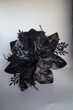 Load image into Gallery viewer, Poinsettia Hair Flower in Black
