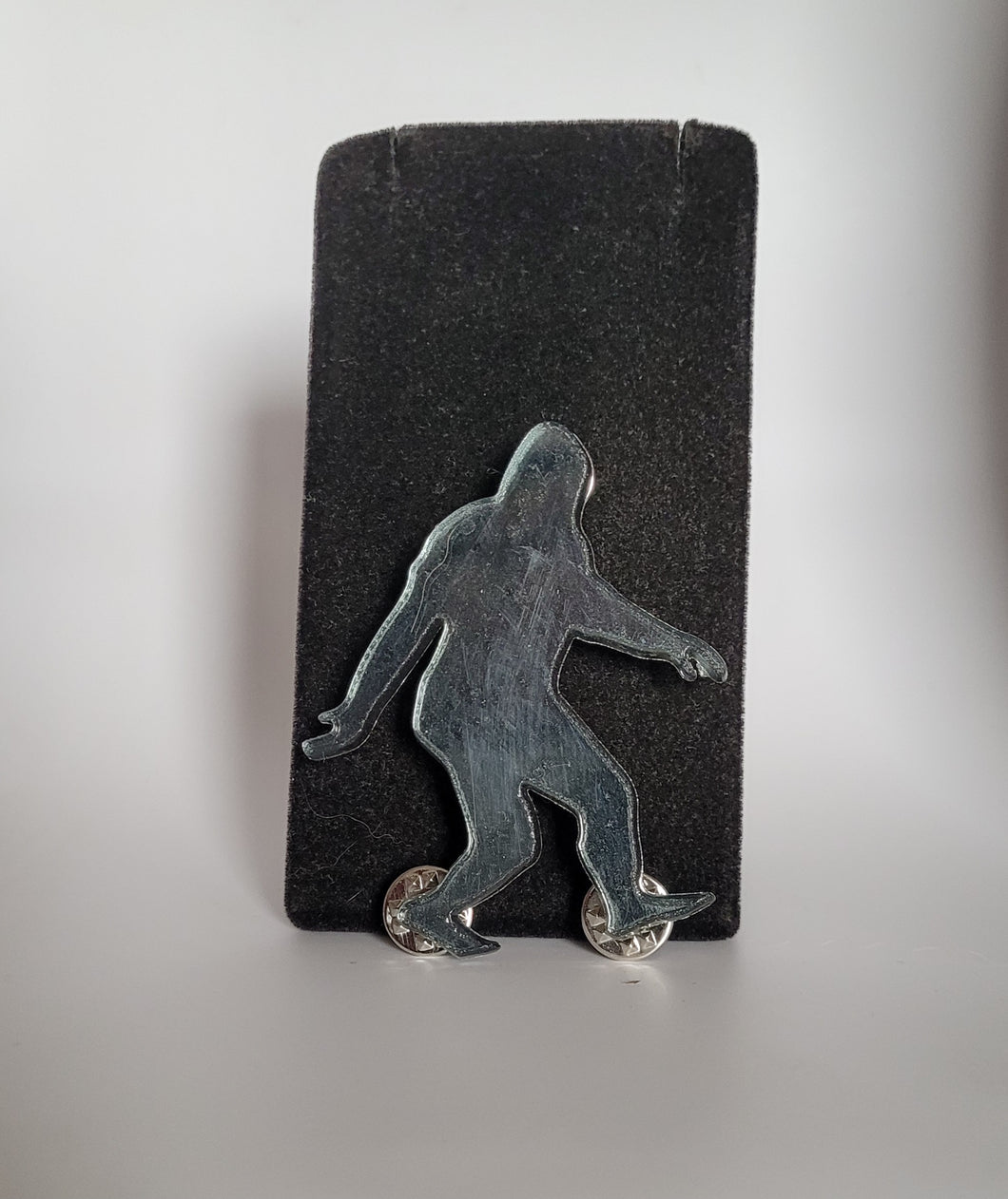 Bigfoot Brooch in Mirrored Smoke Acrylic
