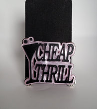 Load image into Gallery viewer, Cheap Thrill Brooch in Pink Pearl and Black Gloss Acrylic
