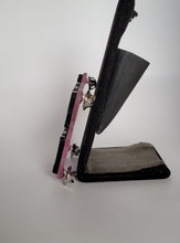 Load image into Gallery viewer, Cheap Thrill Brooch in Pink Pearl and Black Gloss Acrylic
