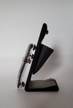 Load image into Gallery viewer, Naughty Ghost Brooch in Black Gloss and Pearl White Acrylic (Style 2)

