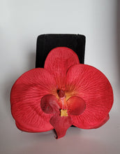 Load image into Gallery viewer, Large Orchid Hair Flower in Red
