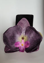 Load image into Gallery viewer, Large Orchid Hair Flower in Grayish Purple
