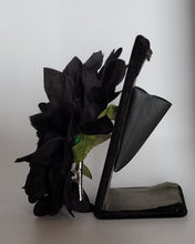Load image into Gallery viewer, Dahlia Hair Flower in Black
